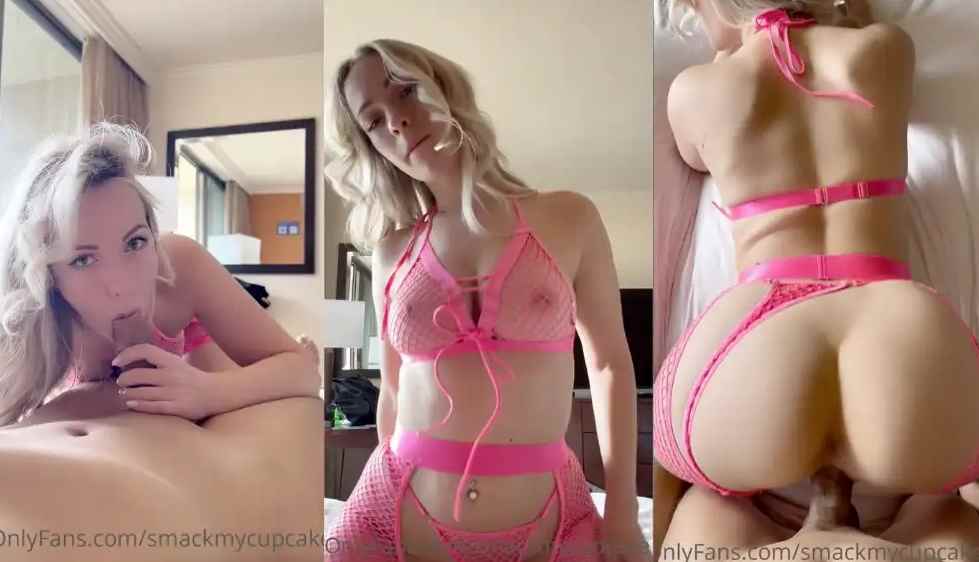 SmackMyCupCake Sex Tape in Pink Lingerie Leaked