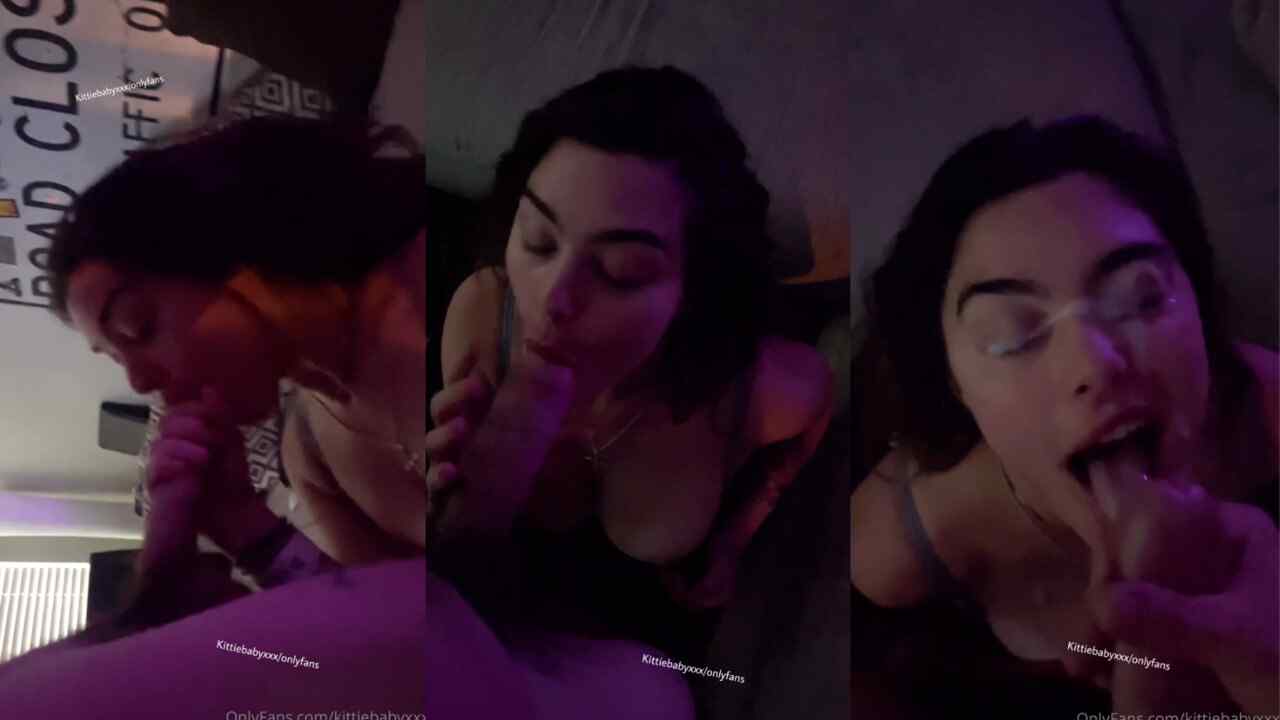 KittieBabyXXX Blowjob Cum in Face Video Leaked