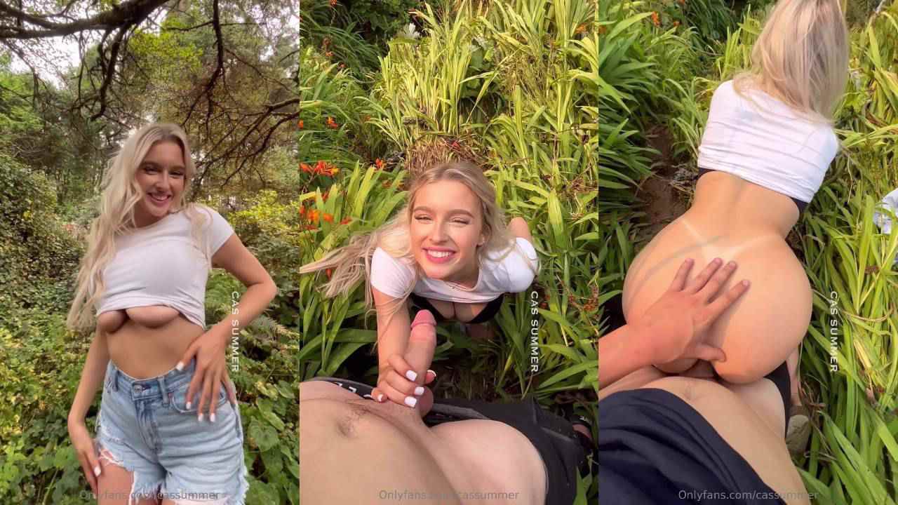Cas Summer POV Sneaky Sex In The Jungle
