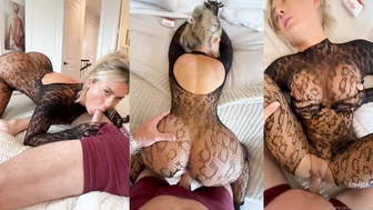 Fallonlovexo Gets Fucked Wearing Her Bodysuit Fishnet