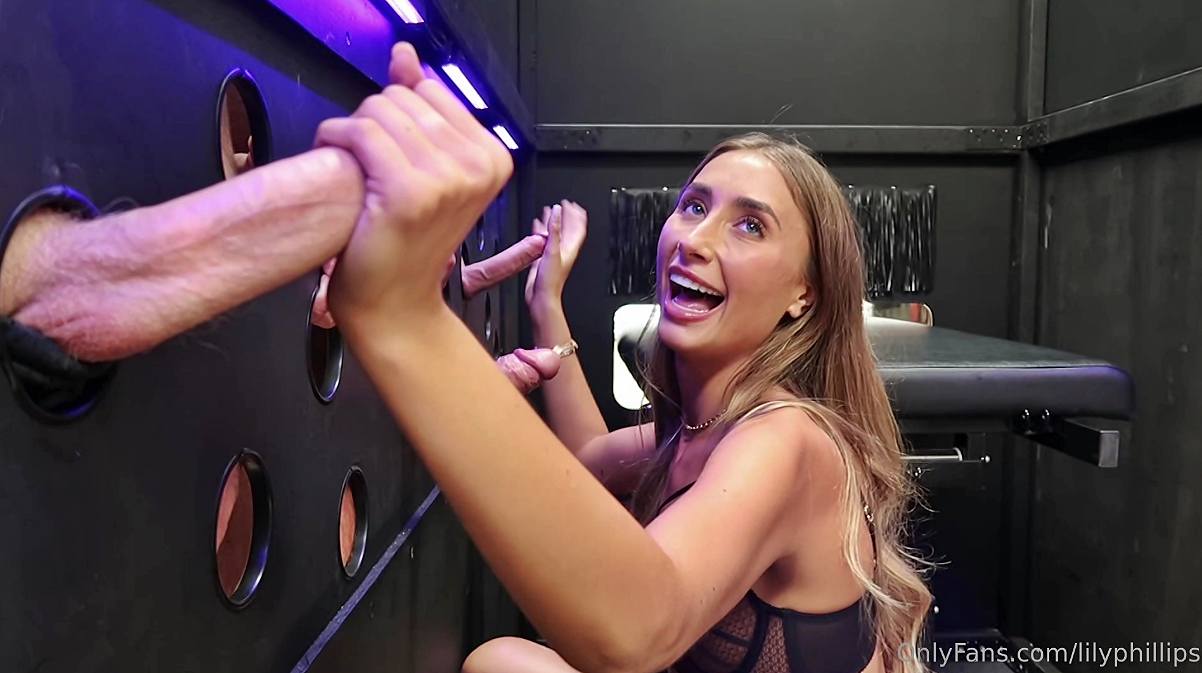 Lillian Phillips' Gloryhole Gangbang With FakeTruck