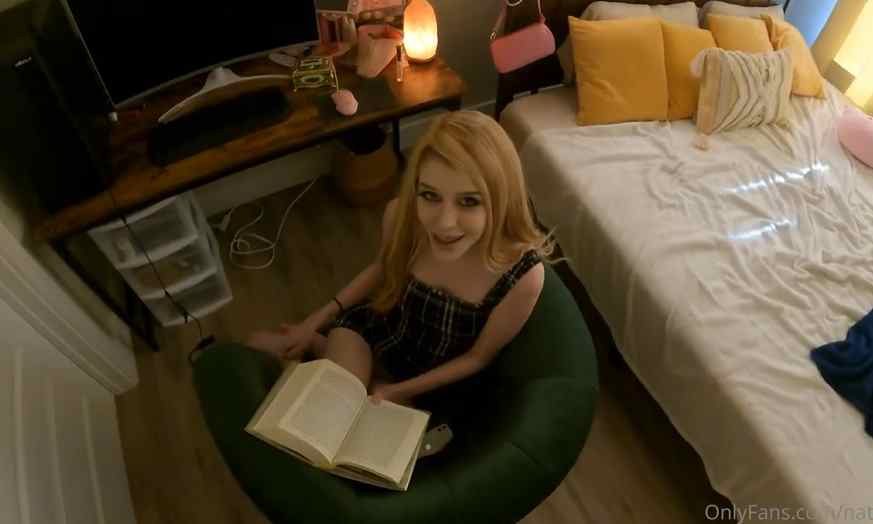 Natalia Labelle Gets Interrupted While Reading A Book