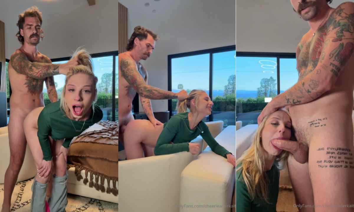 Cheerleader Kait Gets Gagged, Bent And Fucked
